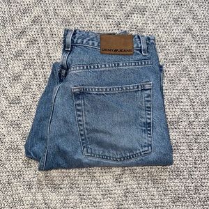 DKNY light wash mom jeans